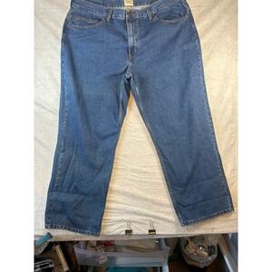 C.E. Schmidt Workwear Mens Jeans Blue‎ Cotton Denim Straight Leg 44x30